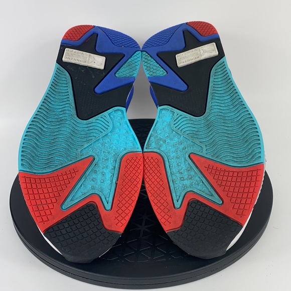 Puma RS-X3 Puzzle White/Red/Blue Athletic Shoes 371570-05 Men's Size 9.5 - Picture 11 of 13